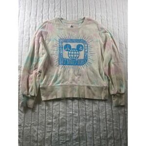 Walt Disney World Park 1971 Tie Dye Sweatshirt Crewneck Disneyland Pullover‎
